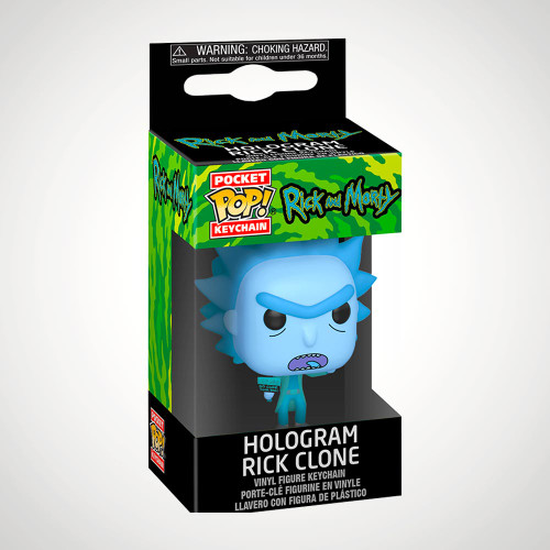 Rick and Morty Hologram Clone Rick Pocket Pop! Keychain