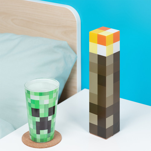 Minecraft Light-Up Wall Torch Light - Only at Menkind!
