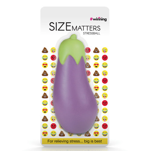 XL Size Matters Aubergine Stressball