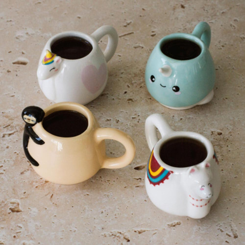 Animal Espresso Mug Set – Set of 4