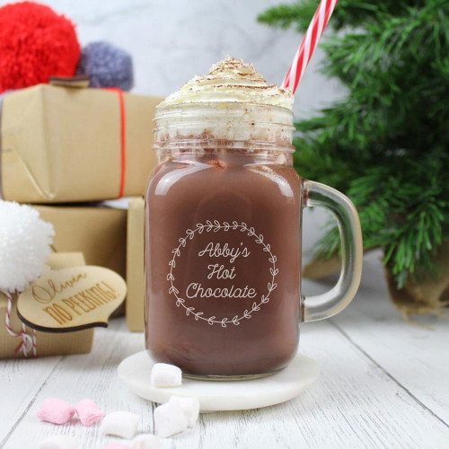 Personalised Hot Chocolate Mason Jar