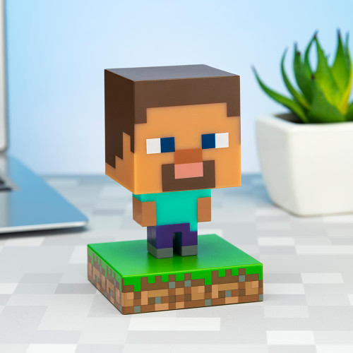 Minecraft Steve Icon Desk Light