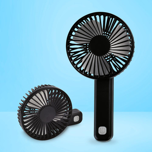BeCool Rechargeable Folding Fan - Black