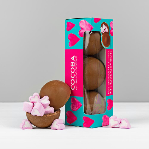 Cocoba Hearts Hot Chocolate Bombes Box