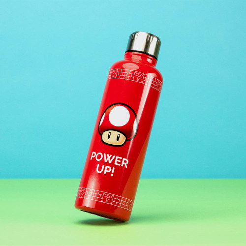 Super Mario Power Up Metal Water Bottle