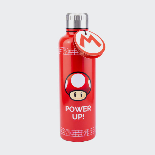 Super Mario Power Up Metal Water Bottle