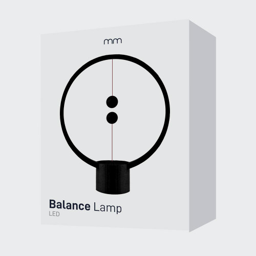 Black Balance Lamp - Oval