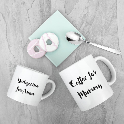 Personalised Mummy and Me Mugs - Mum and 1 Child