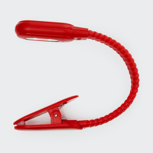 Rechargeable Clip Book Light - Red