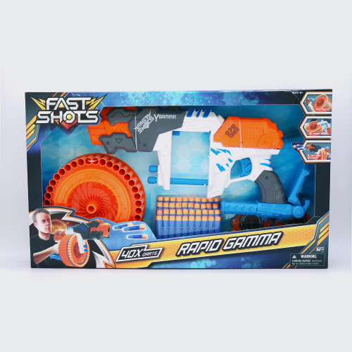 Fast Shots Rapid Gamma Foam Dart Gun in packaging