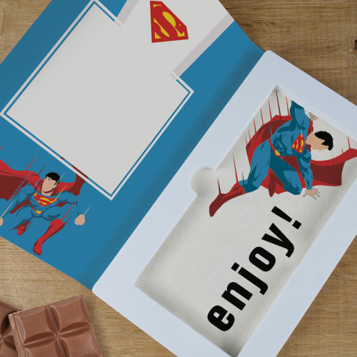 Personalised Superman Cadbury 110g Chocolate Card