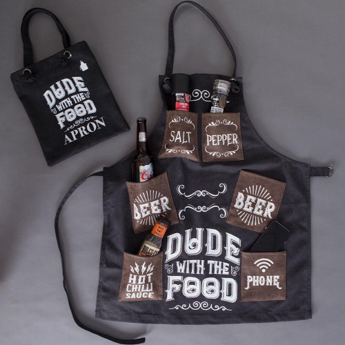 Dude with the Food Men’s BBQ Apron