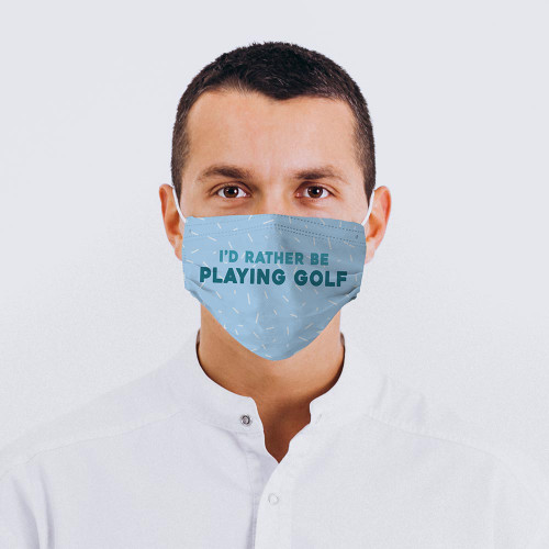 Golf Fan Face Mask with 2 Filters