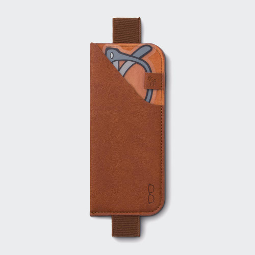 Bookaroo Glasses Case with Book Strap - Brown