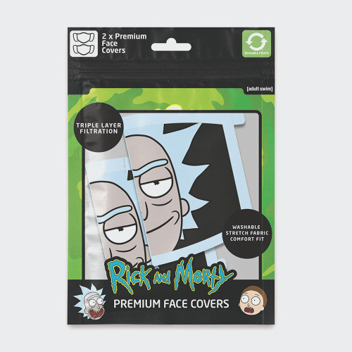 Rick and Morty Rick Face Mask – 2 Pack