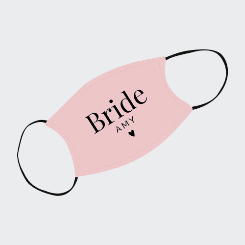 Personalised Bride Face Mask with 2 Filters