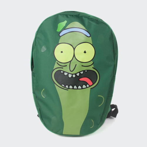 Rick and Morty Pickle Rick Shaped Backpack