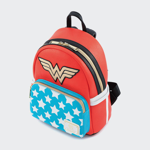 DC Vintage Wonder Woman Cosplay Loungefly Mini Backpack