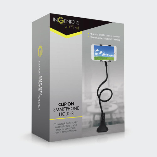 Clip-On Smart Phone Holder packaging