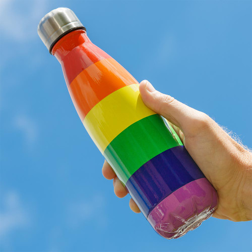 Rainbow Metal Water Bottle