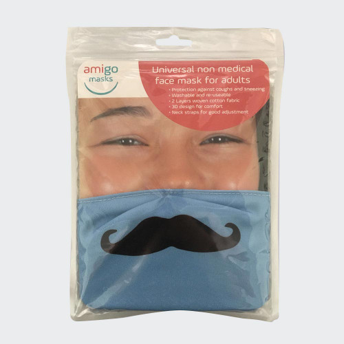 Amigo Face Mask – Hipster Moustache