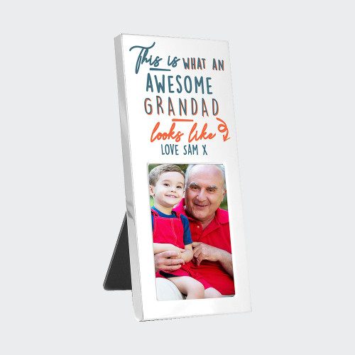 Personalised ‘Awesome’ Silver 2 x 3 Photo Frame