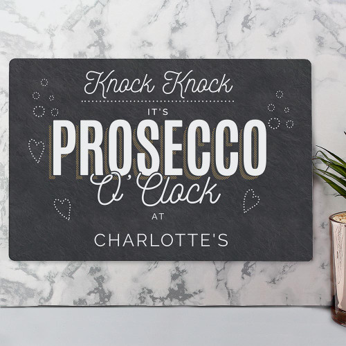 Personalised Prosecco O’ Clock Metal Sign