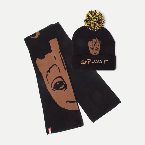 Guardians of the Galaxy Groot Beanie and Scarf Gift Set