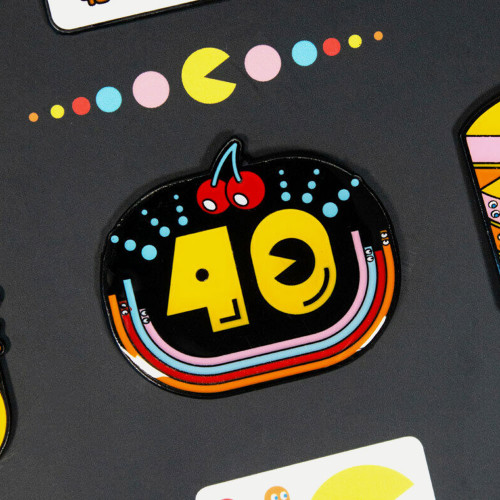 Pac-Man 40th Anniversary 9 Pin Badge Set