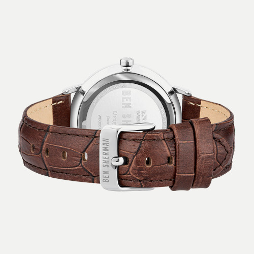 Ben Sherman Portobello Watch with Brown Leather Strap