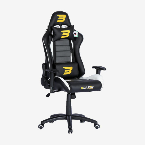 BraZen Sentinel Elite PC Gaming Chair - White