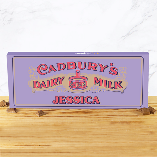 Personalised 1905 Retro Cadbury Dairy Milk Chocolate - 850g