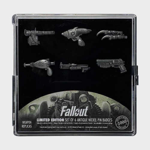 Fallout Limited Edition Weapons Pin Badge Set – 6 pack