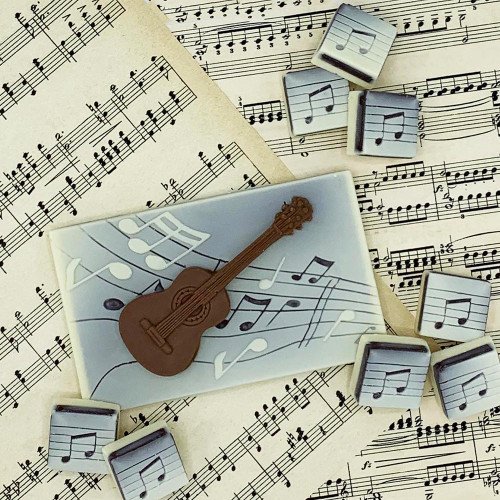 Guitar And Music Chocolate Set