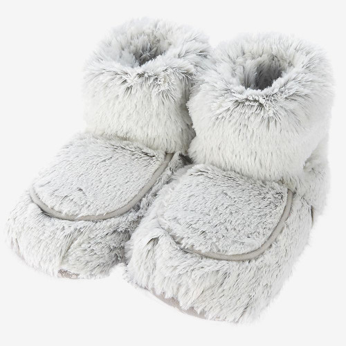 Warmies Marshmallow Grey Microwavable Boots
