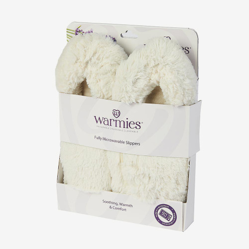 Warmies Cream Microwavable Slippers