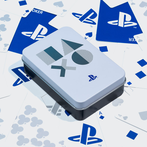 PlayStation Playing Cards in Metal Tin