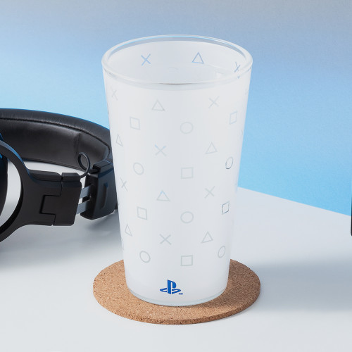 PlayStation Icons Drinking Glass