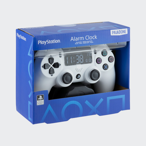 PlayStation Controller Alarm Clock in White packaging