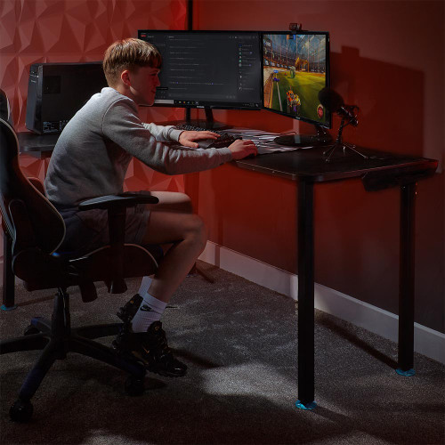 X Rocker Panther XL Corner Gaming Desk – Left