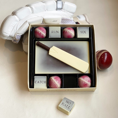 Chocolate Cricket Bat and Balls Box