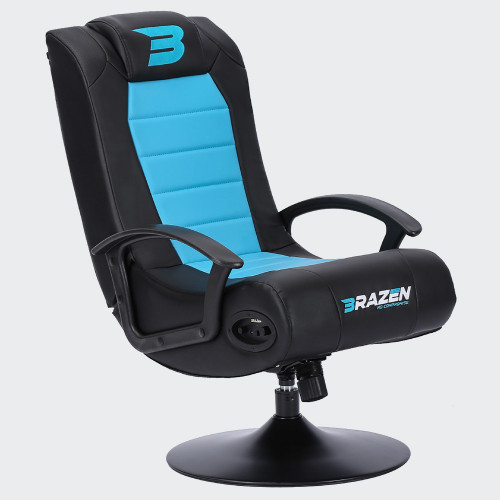 BraZen Stag 2.1 Bluetooth Gaming Chair – Black and Blue