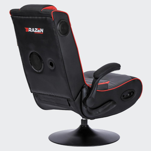 BraZen Serpent 2.1 Bluetooth Gaming Chair – Black and Red