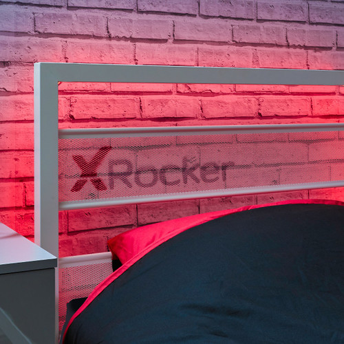 X Rocker Base Camp Single TV Gaming Bed – White