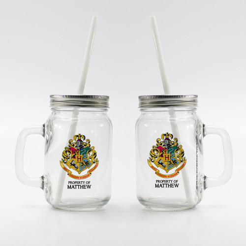 Harry Potter Hogwarts Personalised Drinking Glass