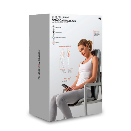 Bodyscan Shiatsu Massage Chair Cushion by Sharper Image