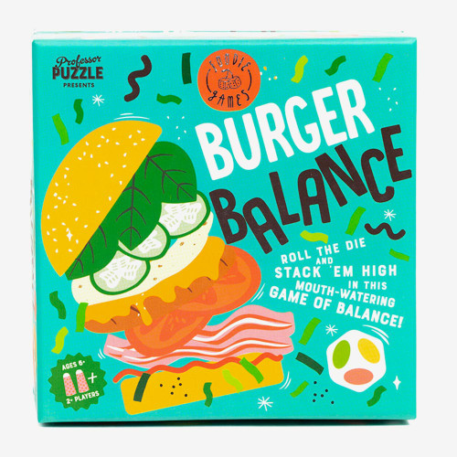 Professor Puzzle Burger Balance Game packaging - front