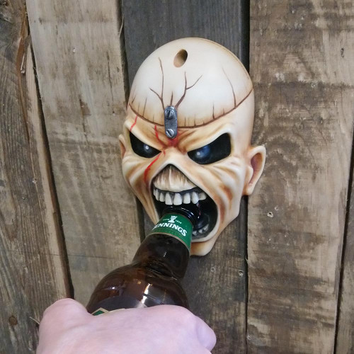 Iron Maiden Eddie Wall Mounted Bottle Opener – Painted