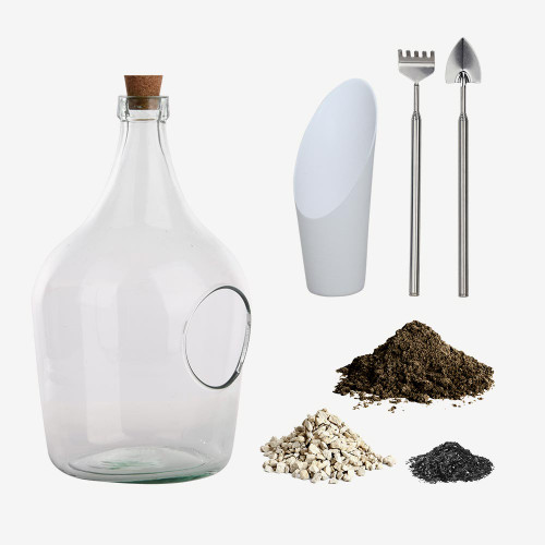 DIY Open Bottle Plant Terrarium Starter Kit – 3 litre