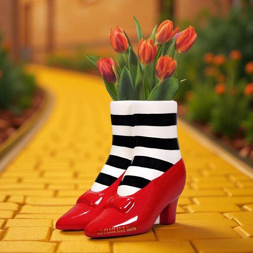 The Wizard of Oz Red Slippers Tabletop Vase